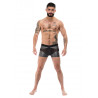 male power Boxer sexy IRON CLAD Noir-Argenté